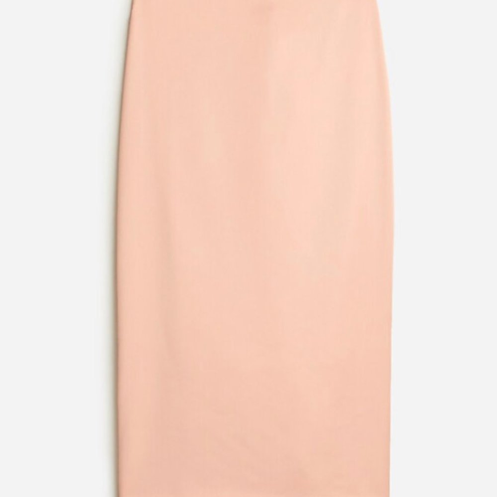 J. Crew No. 3 Pencil Skirt in Structured Satin SZ 0